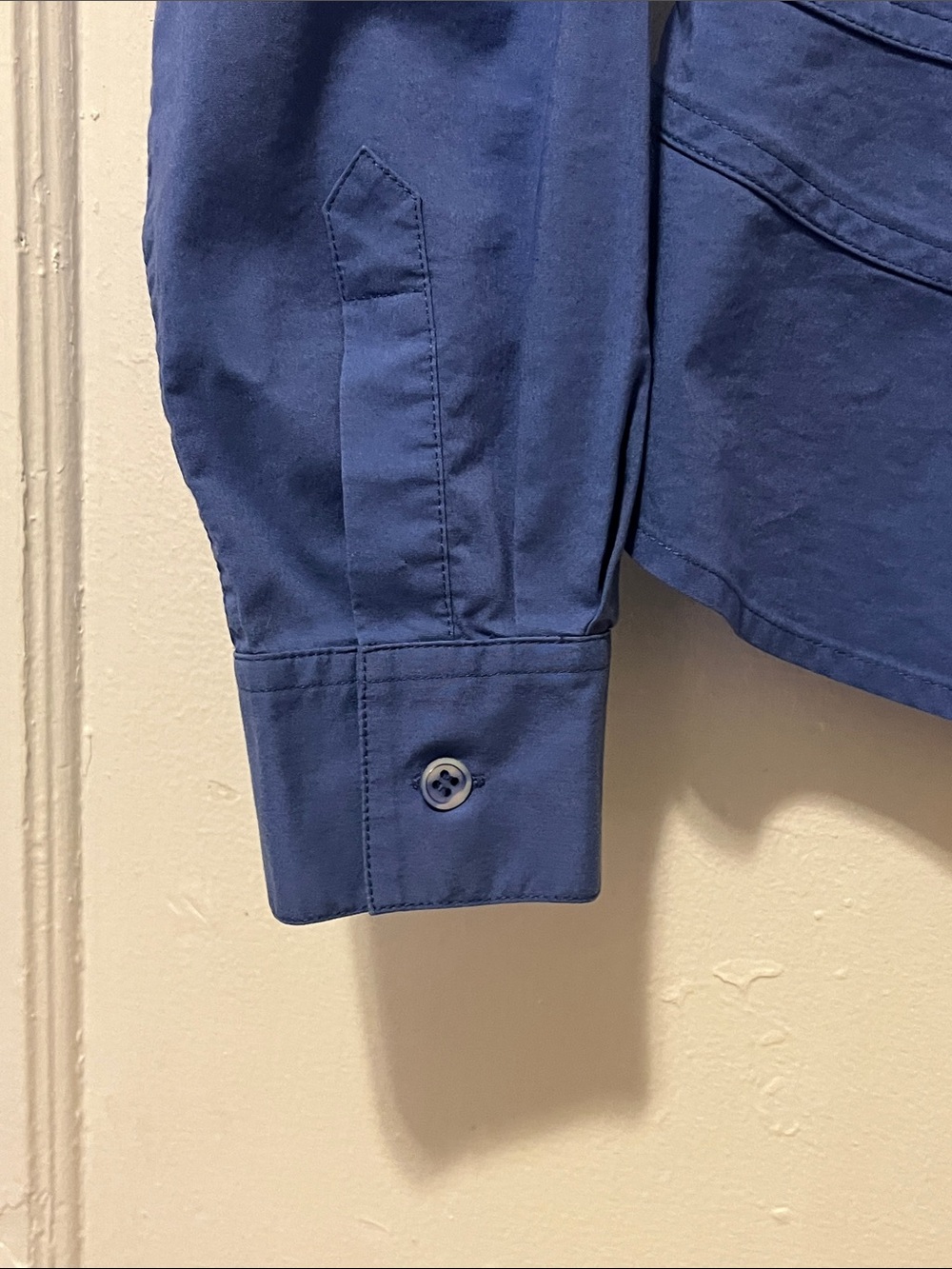 Structured Button-Front Navy Top - Picture 3 of 10